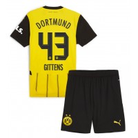 Borussia Dortmund Jamie Bynoe-Gittens #43 Hemmaställ Barn 2024-25 Korta ärmar (+ Korta byxor)